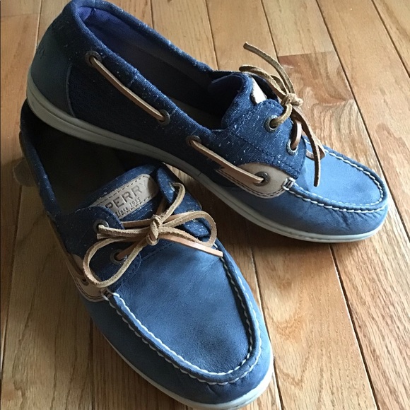Sperry Shoes - SPERRY LIKE NEW‼️KOIFISH TWEED NAVY/TAN BOAT SHOE